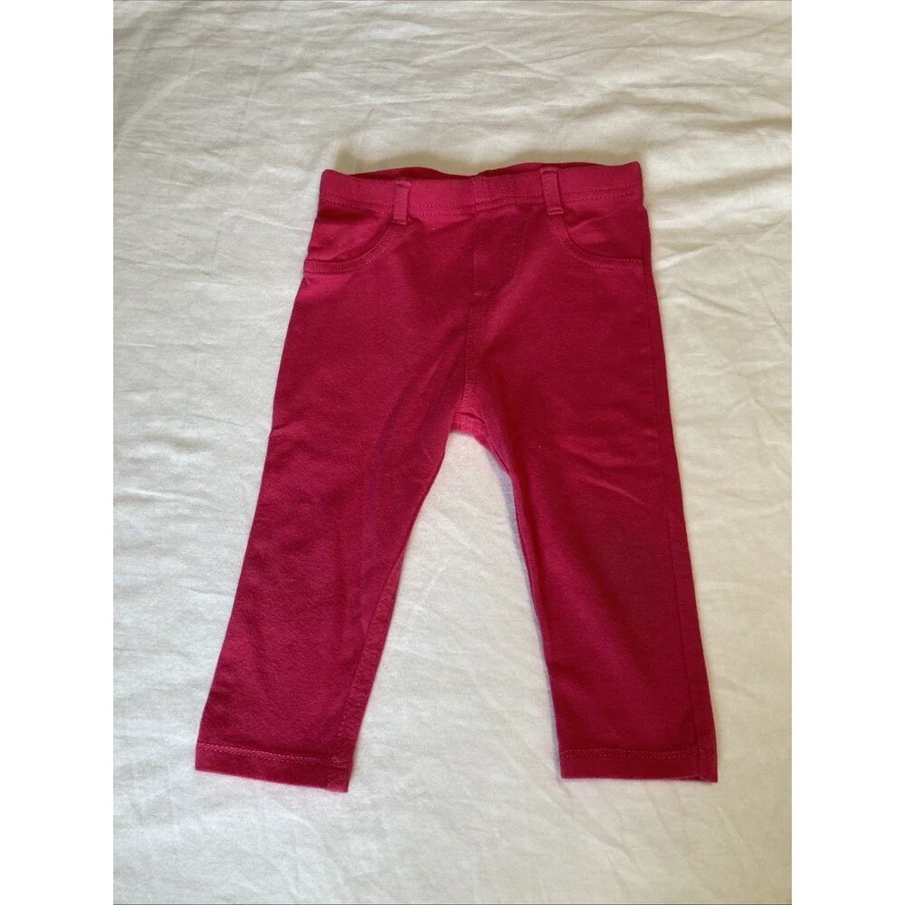 12 Months Garanimals baby girl clothes - one piece pants | solid pink theme